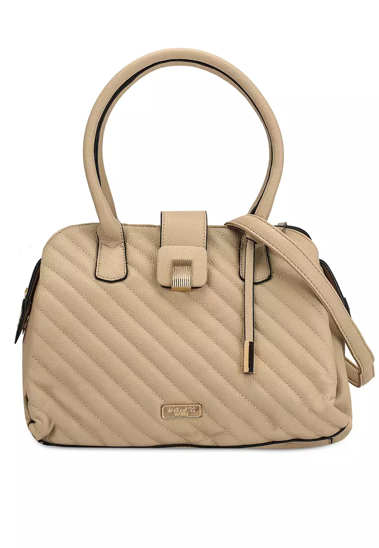Buy Unisa Quilted Convertible Top Handle Bag Online ZALORA Malaysia