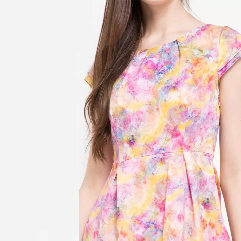 Delia Dress In Pink Print