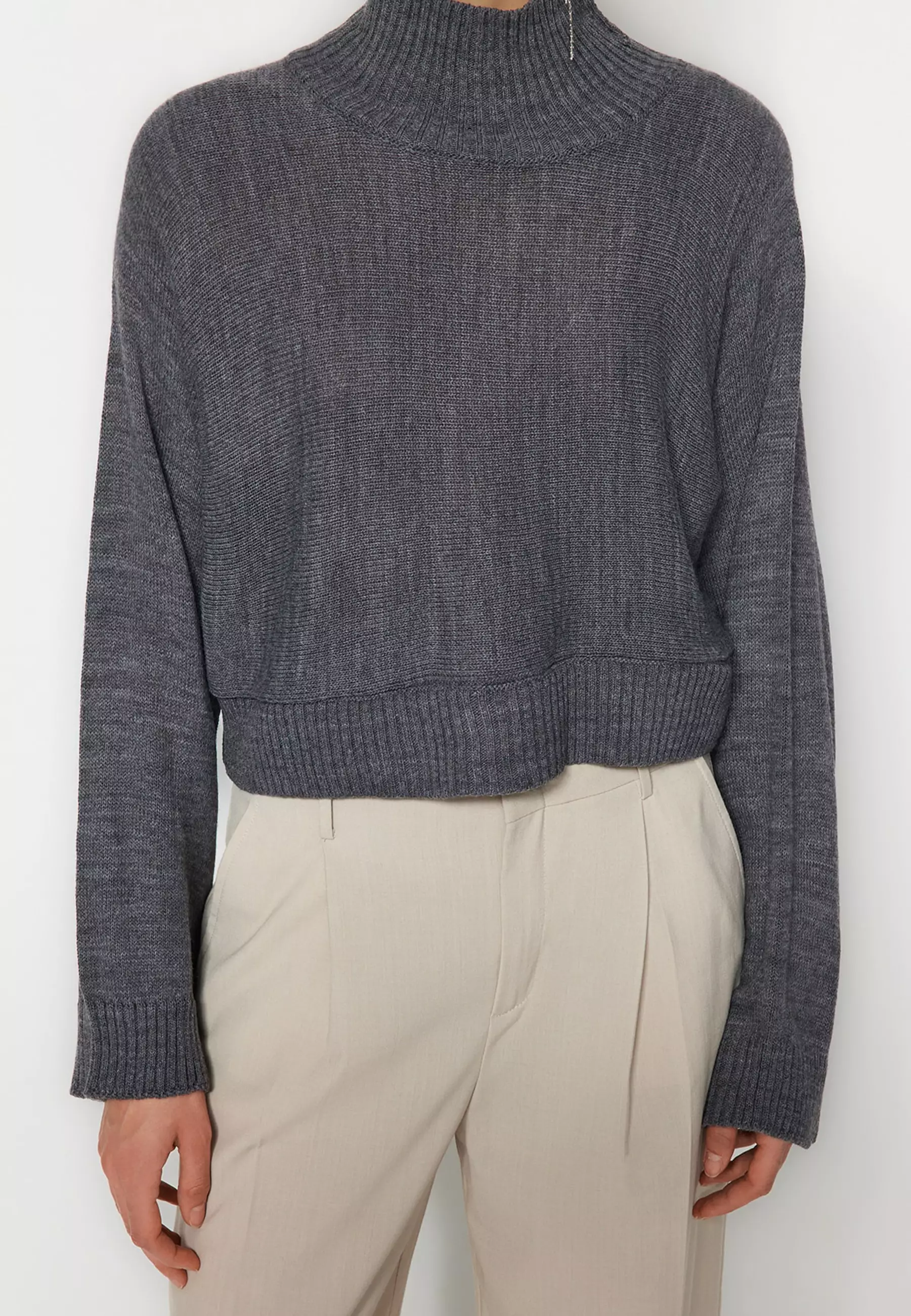 Trendyol Turtleneck Crop Knit Sweater 2024, Buy Trendyol Online
