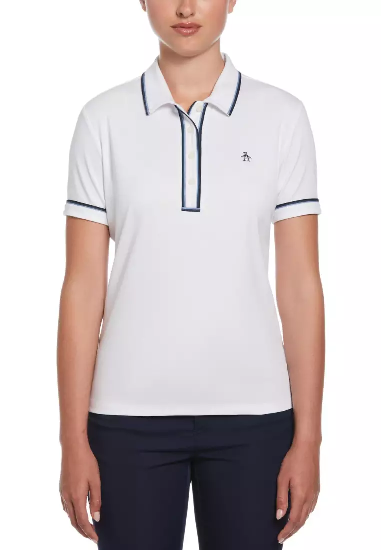 Organic Cotton 3D Veronica Short Sleeve Polo Shirt