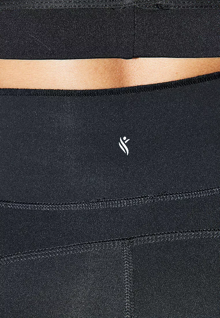 運動緊身褲連額外腹部控制層