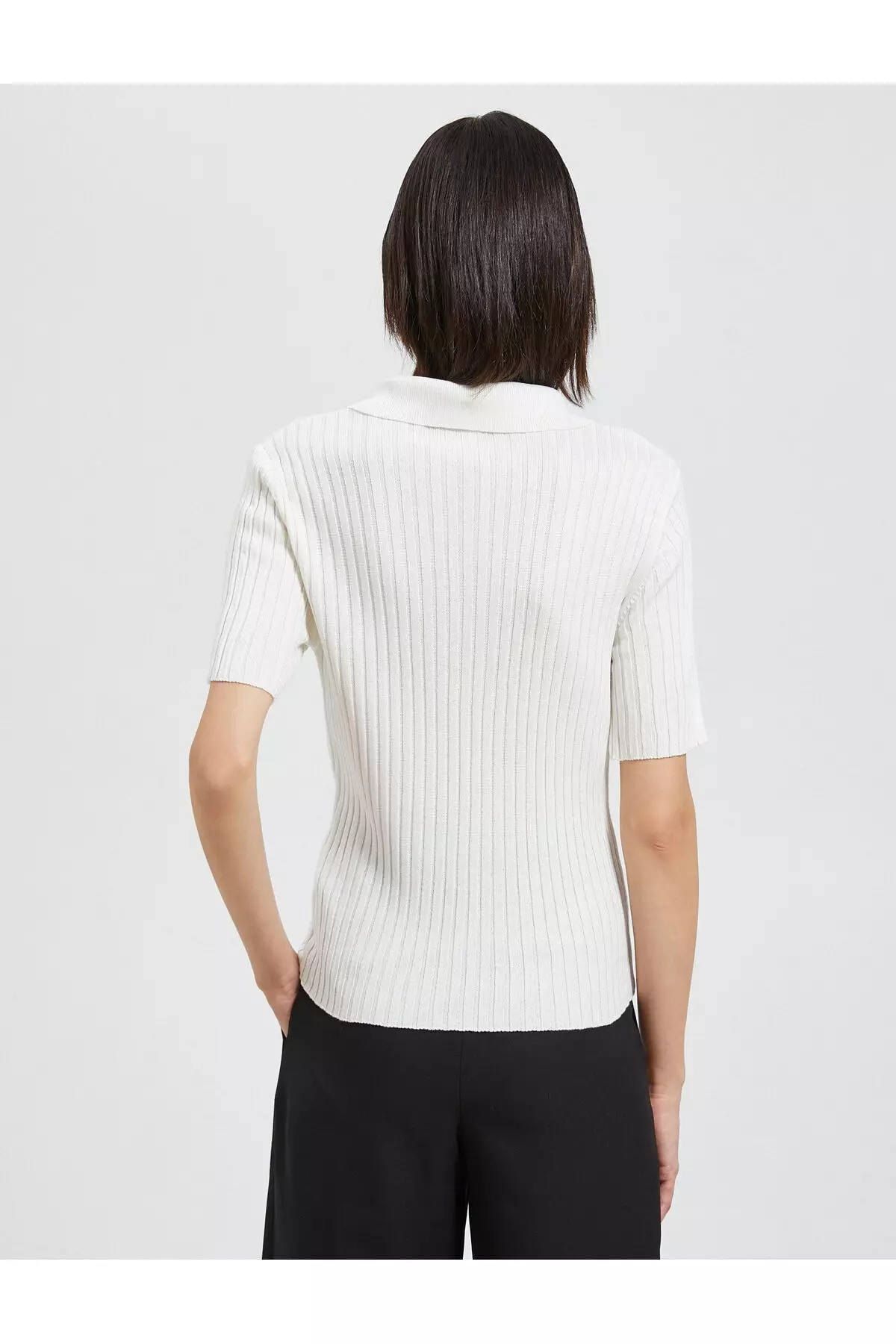 White sweater sale short sleeve