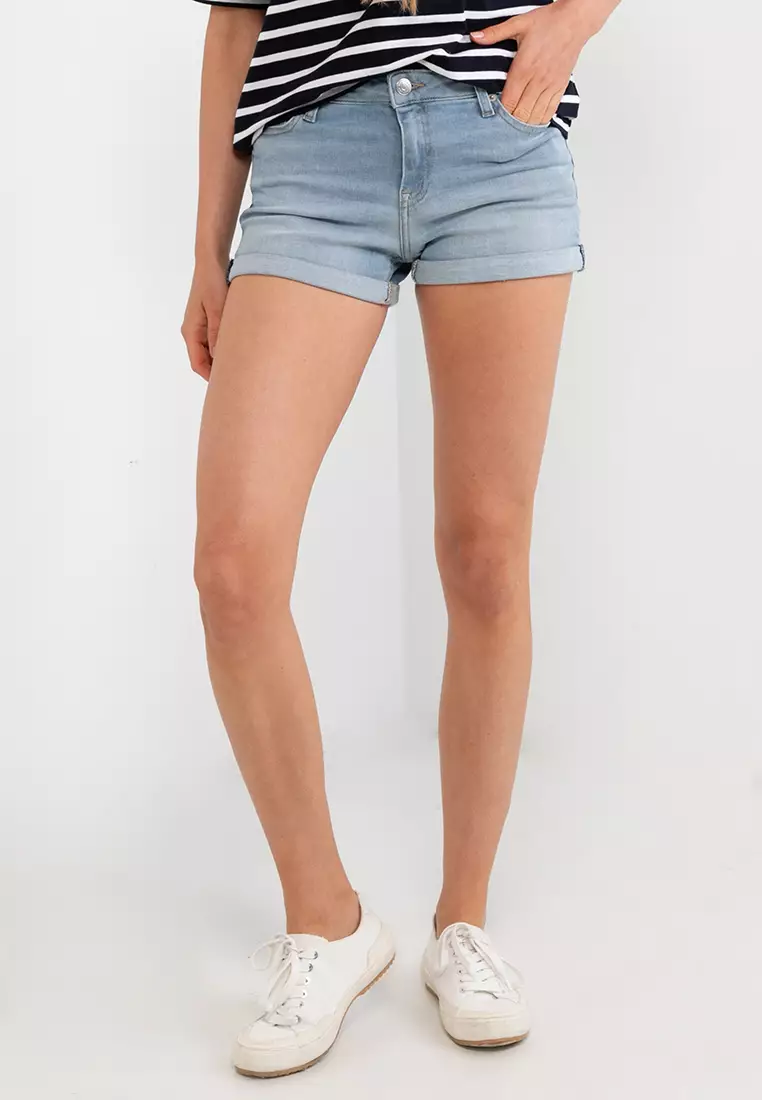 Tommy Hilfiger Mid Rise Denim Shorts Tommy Jeans