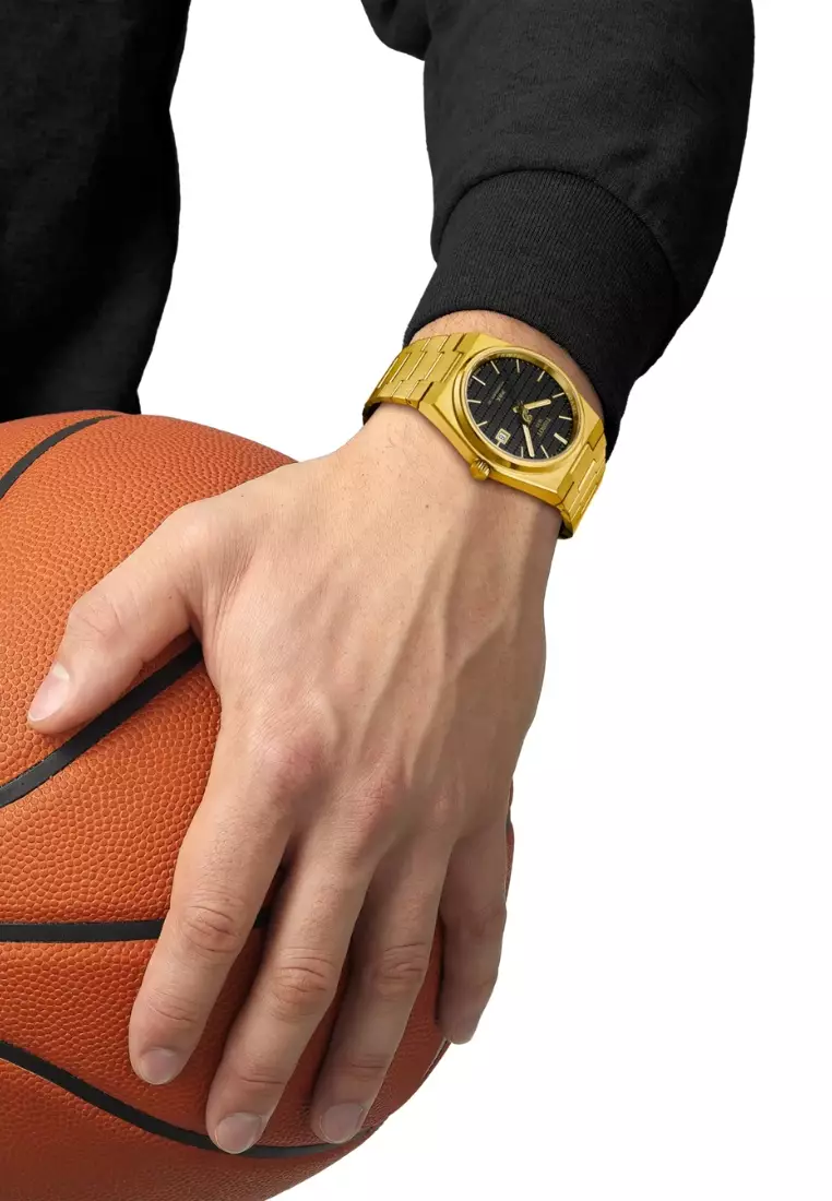 Tissot PRX Powermatic 80 40mm Damian Lillard Special Edition Gold PVD Stainless Steel Band Automatic T1374073305100