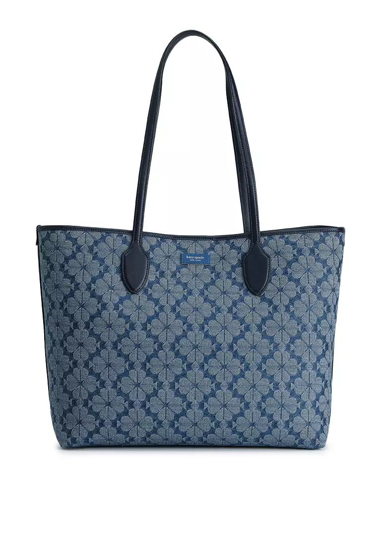 kate spade new york Spade Flower Jacquard Denim Bleecker Large