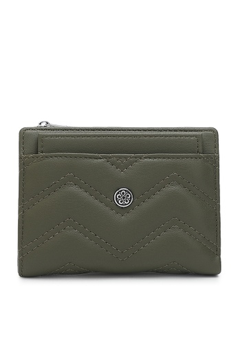 Wild Channel green Women's Quilted Bi Fold Purse With Card Holder E8B54ACB306422GS_1