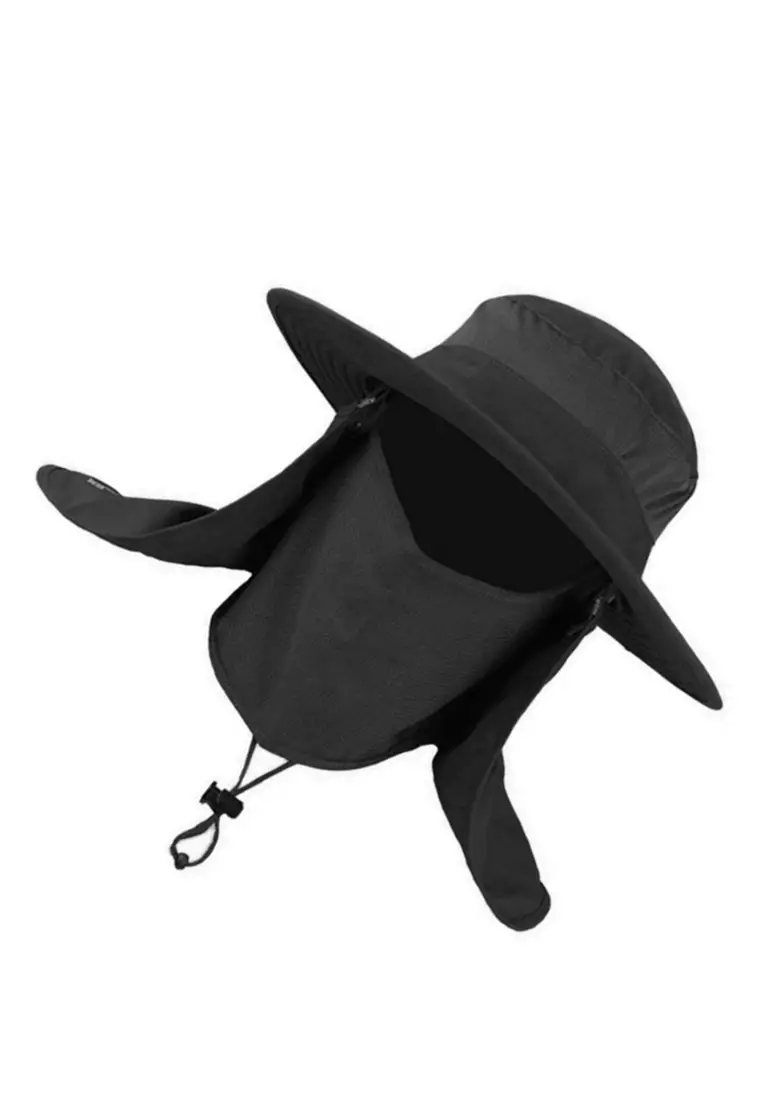 Topi Hiking & Trekking Pria Penutup Wajah AFS5 ORIGINAL - Black