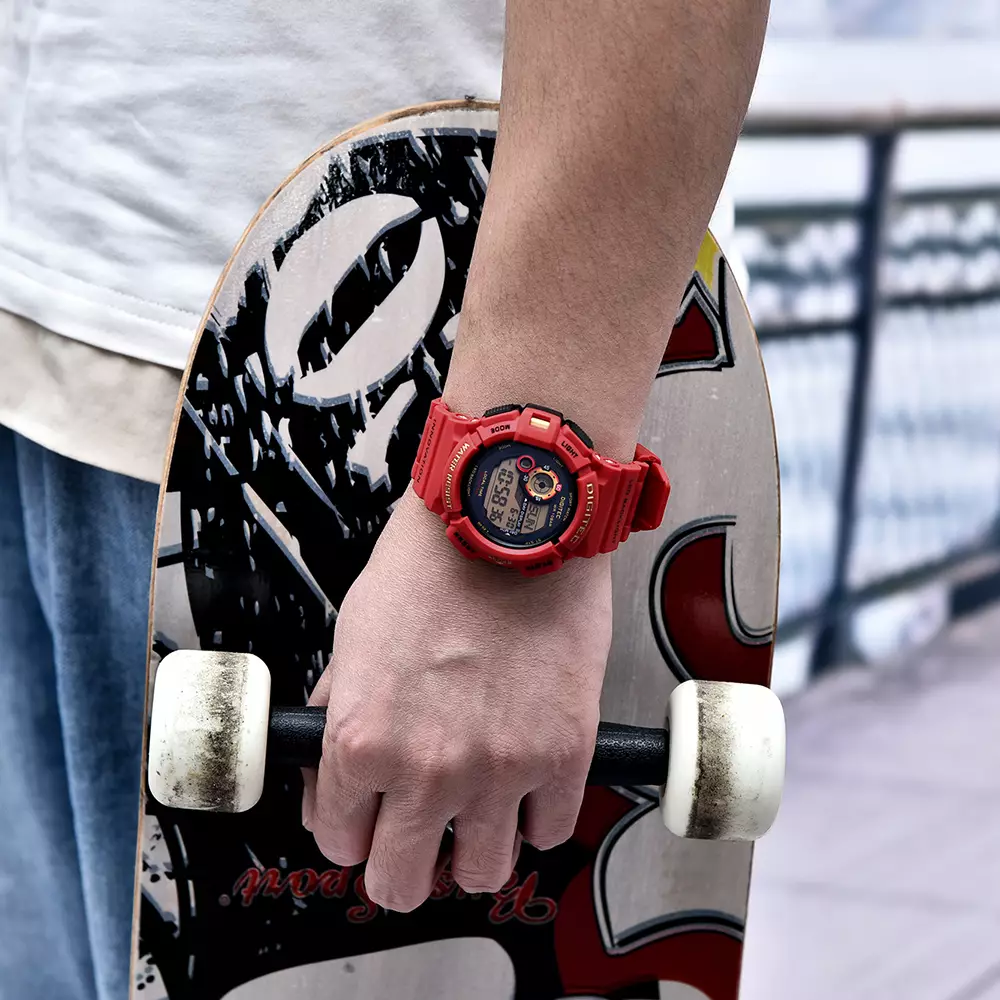 DIGITEC Jam Tangan Digital Pria DG-5028T Water Resist - RD4G Red
