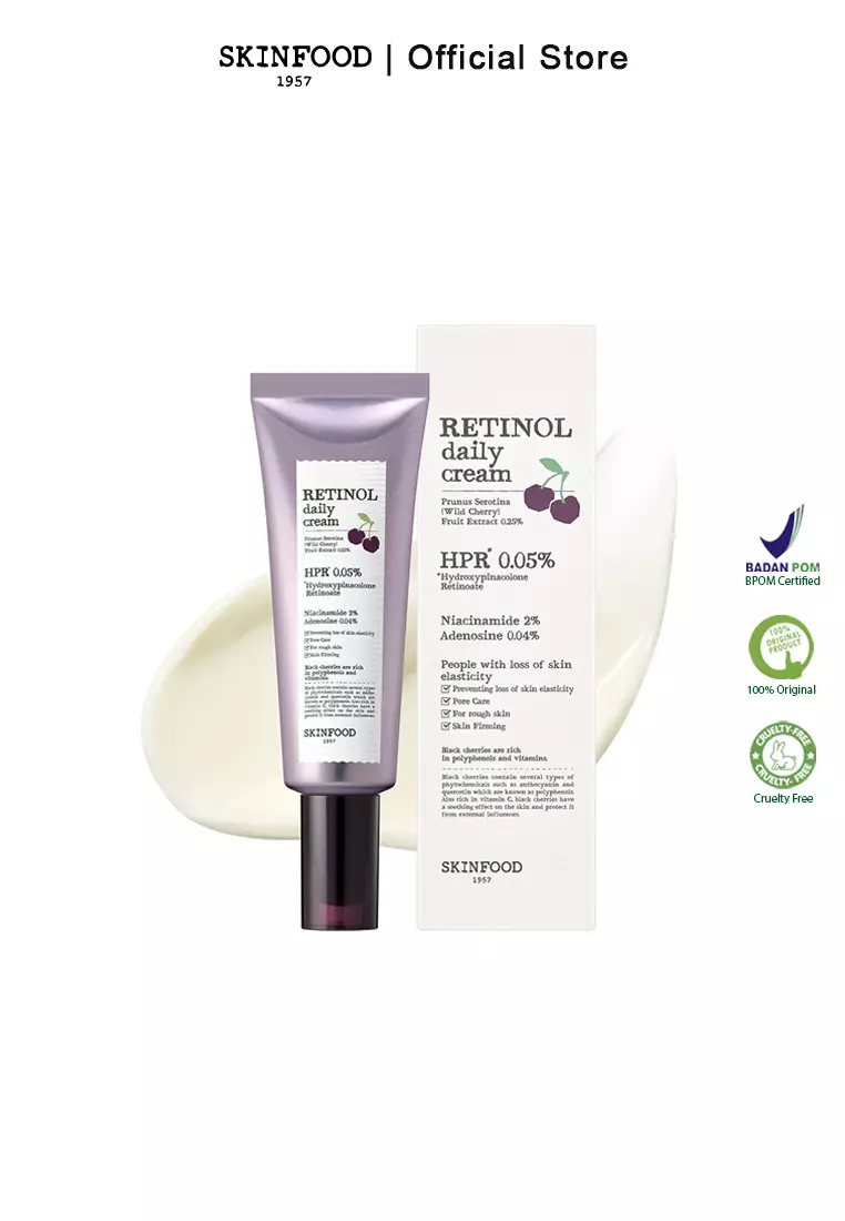 SKINFOOD - Black Cherry Retinol Daily Cream