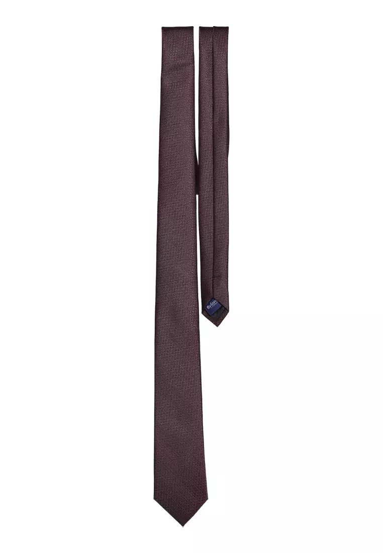 Byford Mens Micro Polyester Neck Tie 6.5 - 3026006B-77Maroon