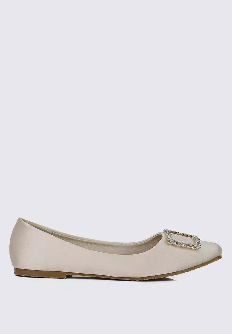 Discount on My Ballerine  shoes - SKU: My Ballerine Elsa Comfy Ballerina In Champagne