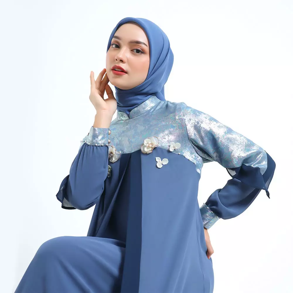 Mayra Indonesia - Dress Kaerin - Steel Blue