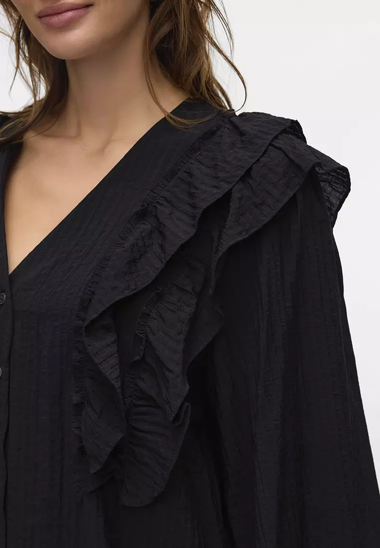 Kausa 荷葉長袖上衣