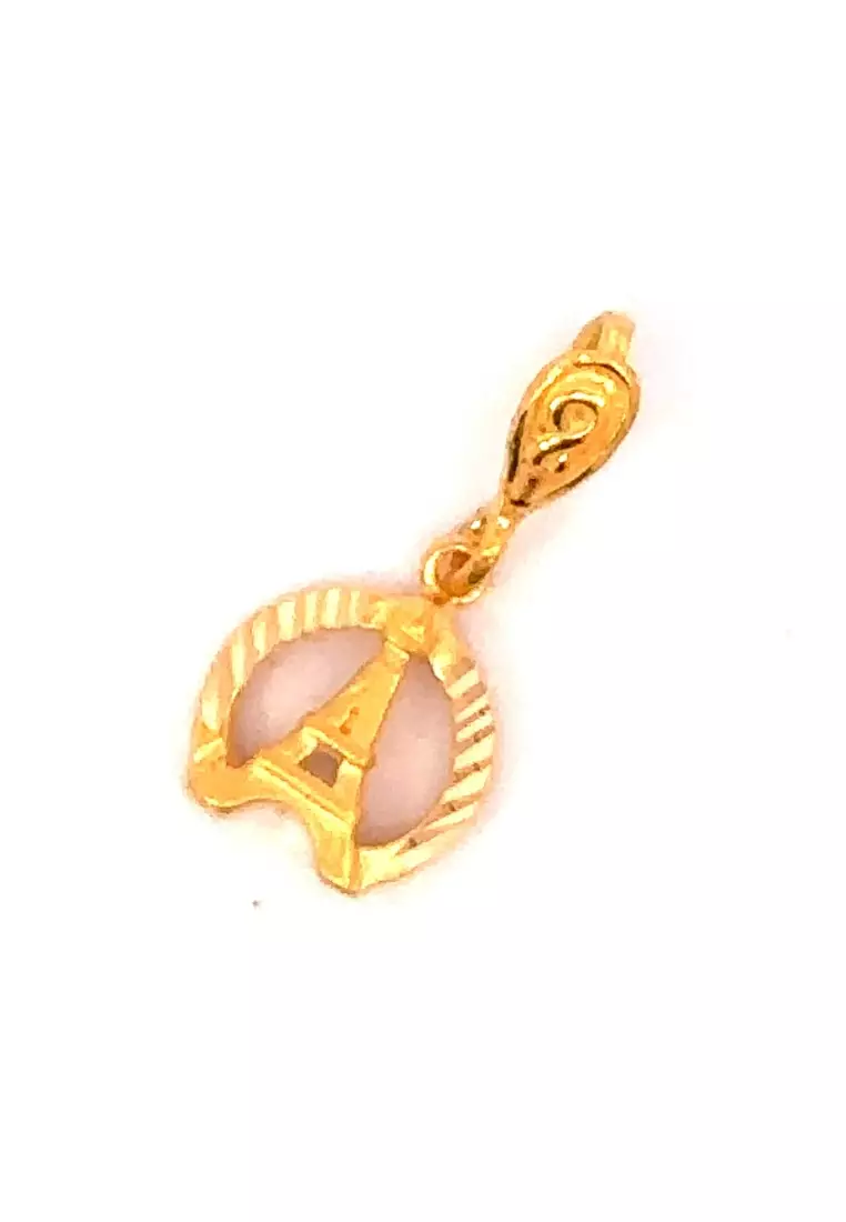 POH KONG 916/22K Yellow Gold Exquisite Eiffel Tower Pendant