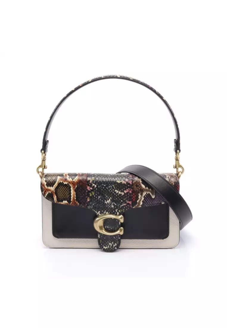 Coach Rogue 20 Python Top-Handle Bag