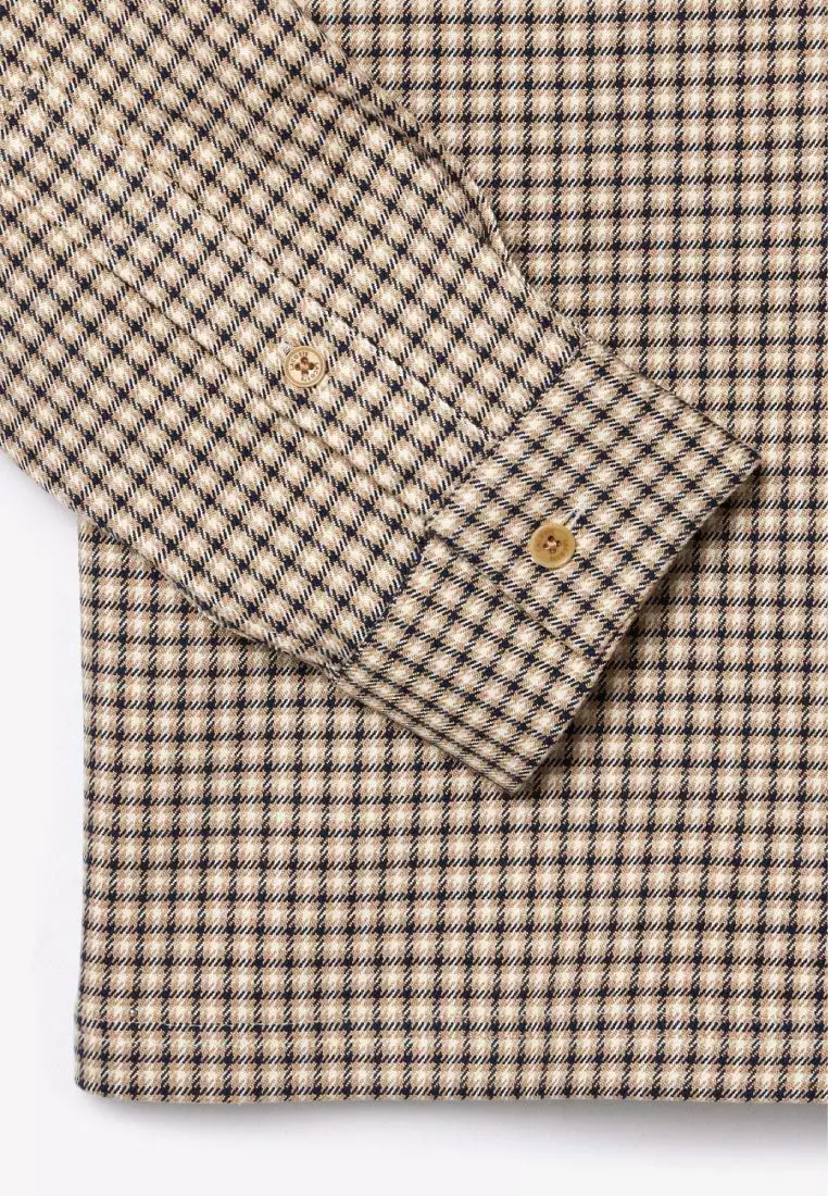 Chemise Vintage Cascade à Carreaux - Taille Small Homme - Coton/polyester