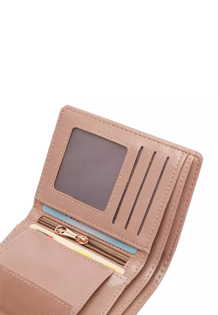 Women's Short Wallet / Purse - Beige