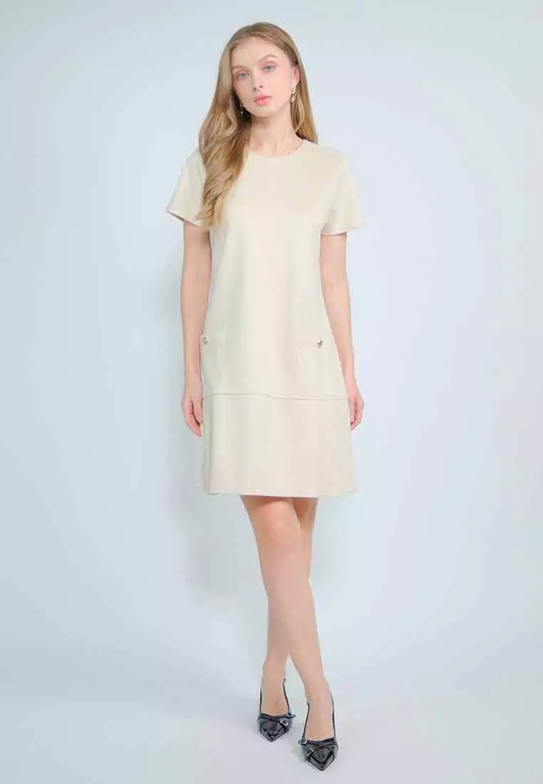 Lysandra Shift Dress with Front Pockets