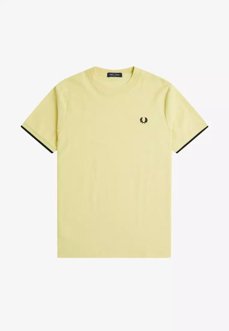 Fred Perry M4654 Tipped Cuff Pique T-Shirt (Champion Gold)