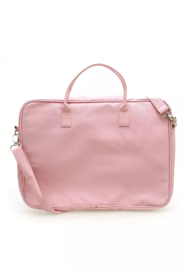 Shania Laptop SlingBag Fluffy Purple Pink With Mini Pouch -  Pink 1 Rainbow