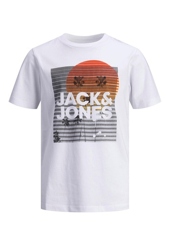 Jack & Jones white Breeze Short Sleeves Tee 9230AKA834F2ACGS_1