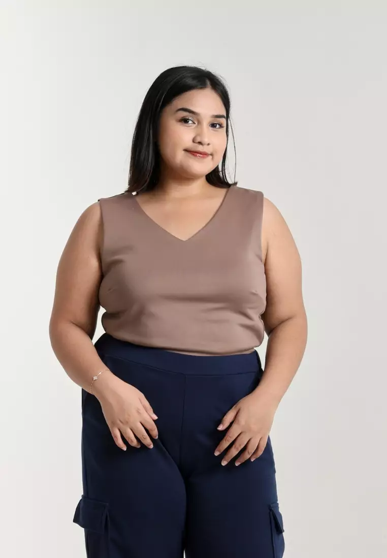 Plus Size Crop Top Tee In Jae Milo