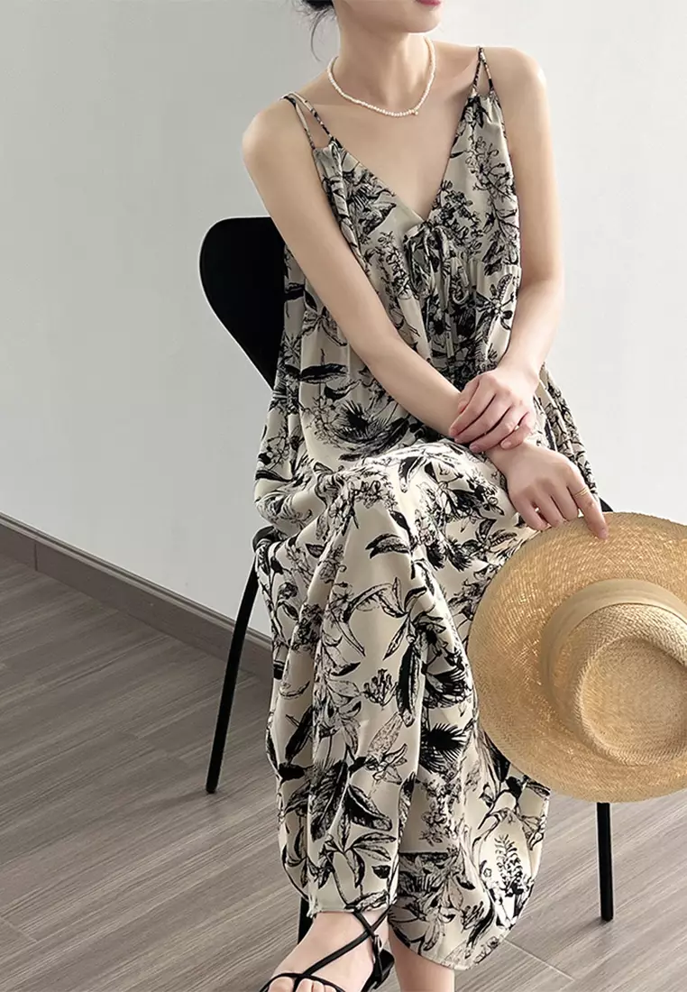 Buy Sunnydaysweety New French slip floral dress CA24030728 2025