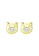Rouse gold S925 Natural Animal Stud Earrings C5736ACD6C7F11GS_1