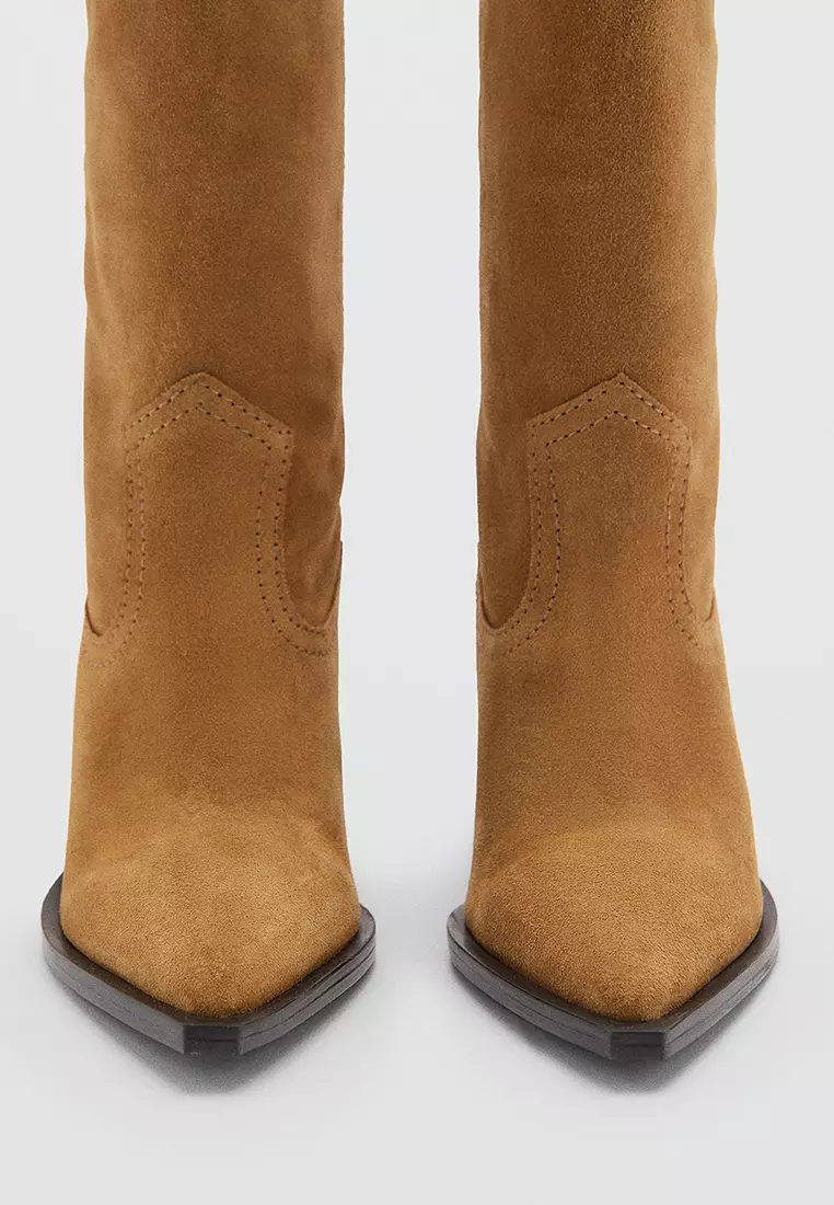 Suede Cowboy Boots