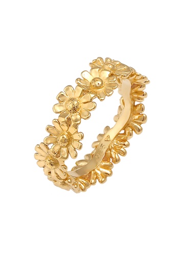 ELLI GERMANY gold Ring Strap Flower Flower Boho Look Trend Gold Plated BFFC3AC7BB8A23GS_1