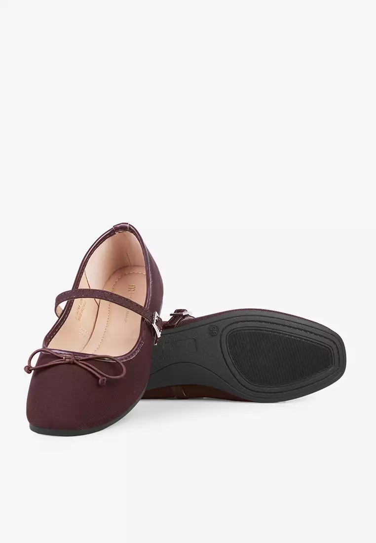 Sepatu Flat Shoes  Ballet Wanita Mary Jane L.Amina