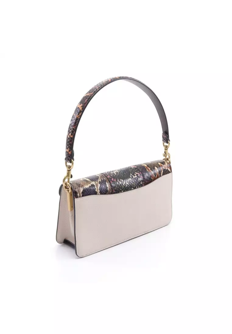 Coach Rogue 20 Python Top-Handle Bag