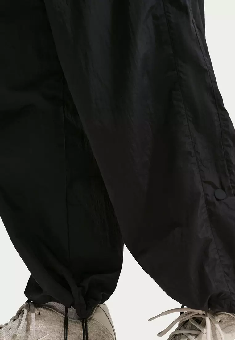 Sportswear Loose High-Waisted Parachute Trousers
