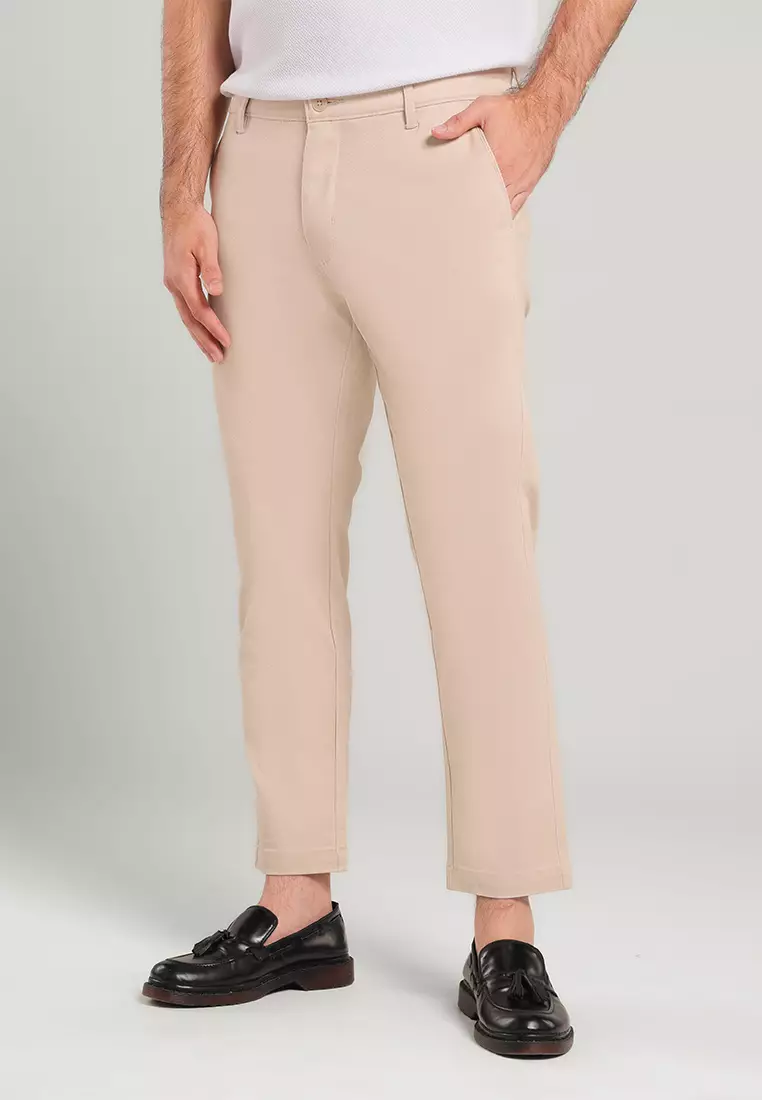 MOC Celana Panjang Ankle Pants Pria Wendel - Beige