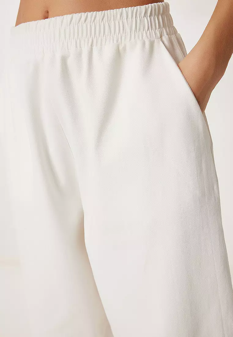 Pocket Gabardine Linen Trousers