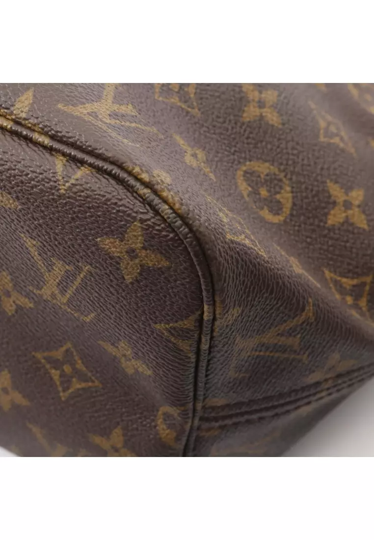 Pre-Loved Louis Vuitton Neverfull MM monogram Shoulder bag tote bag PVC leather Brown