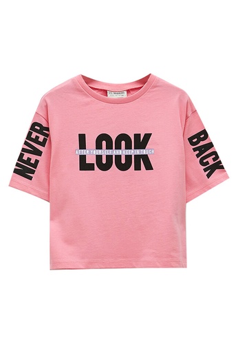 LC Waikiki pink Printed Girls T-Shirt 9250EKAA0376F2GS_1