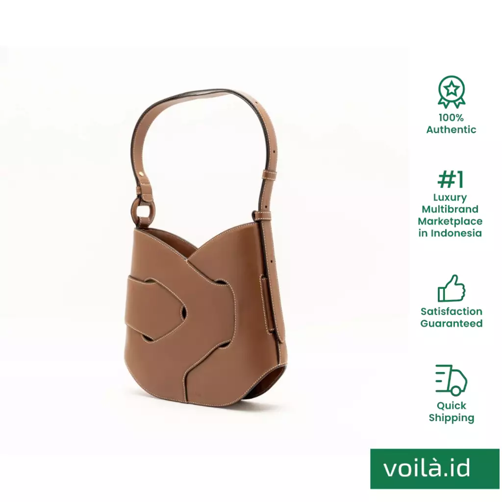 Nodde Smooth Hobo Bag Cognac