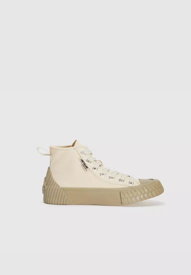 Discount on Urban Revivo  shoes - SKU: Mid-Top Canvas Shoes