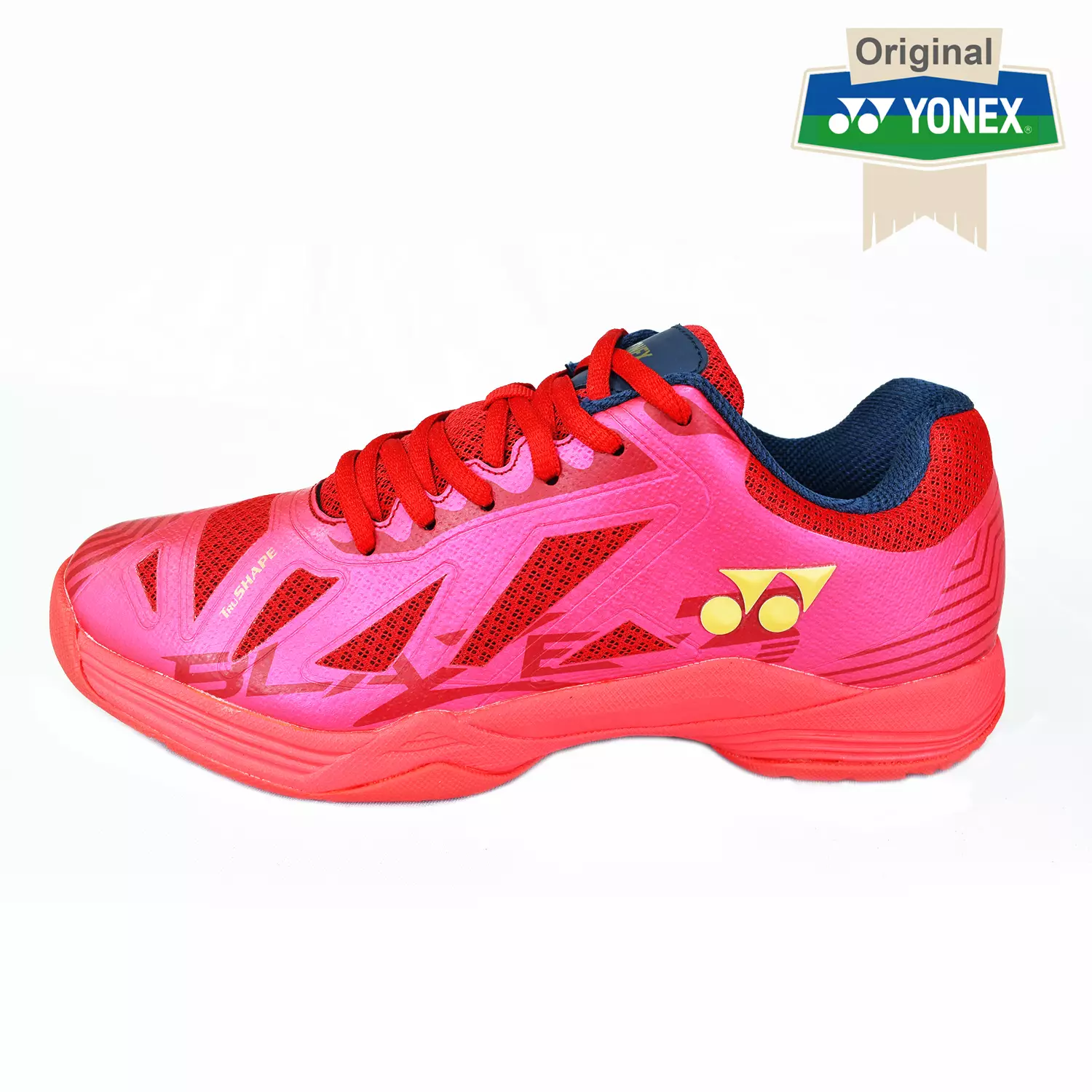 Sepatu Badminton Yonex Blaze 3 Red Dark Ink Gold