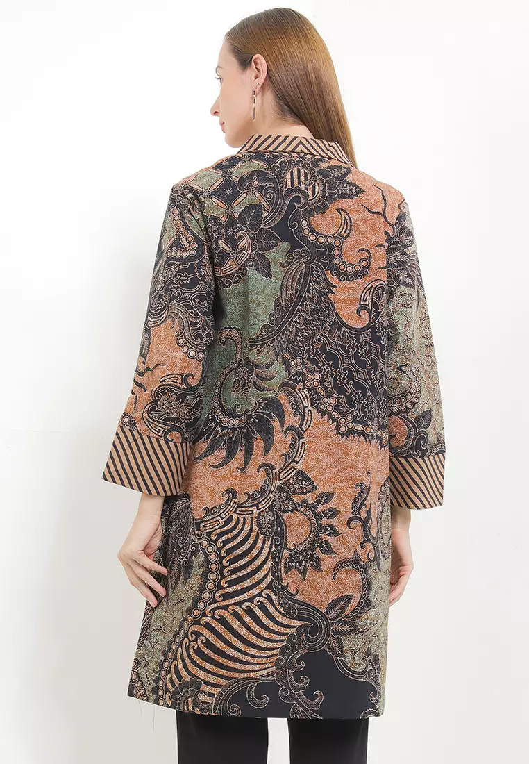 Akna Outer Tunik Batik Tanahan Modern Gradasi Series