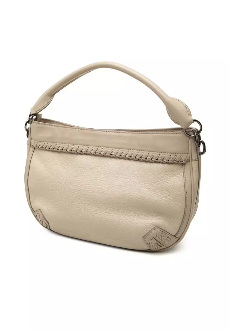 Pre-Loved Burberry Small Bicolor Leather Waltham Satchel