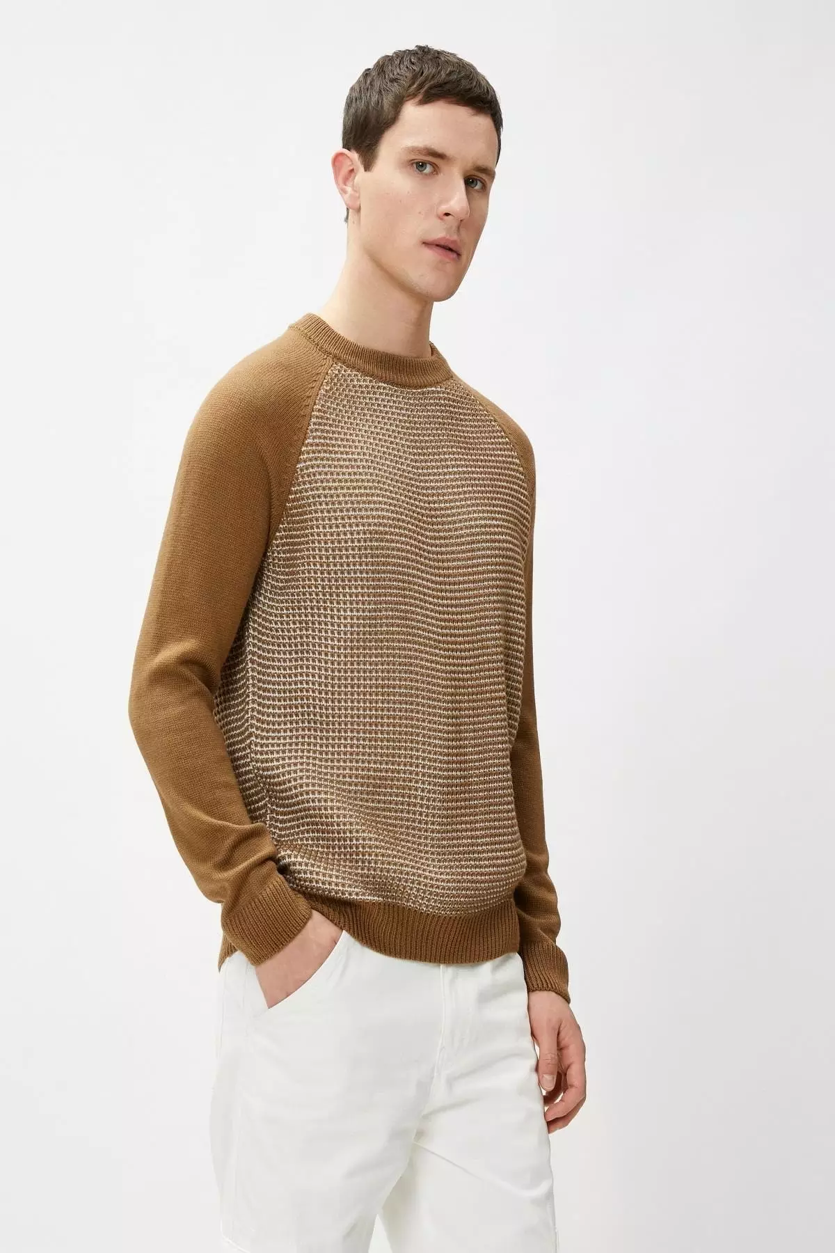 Camel hair online sweater mens