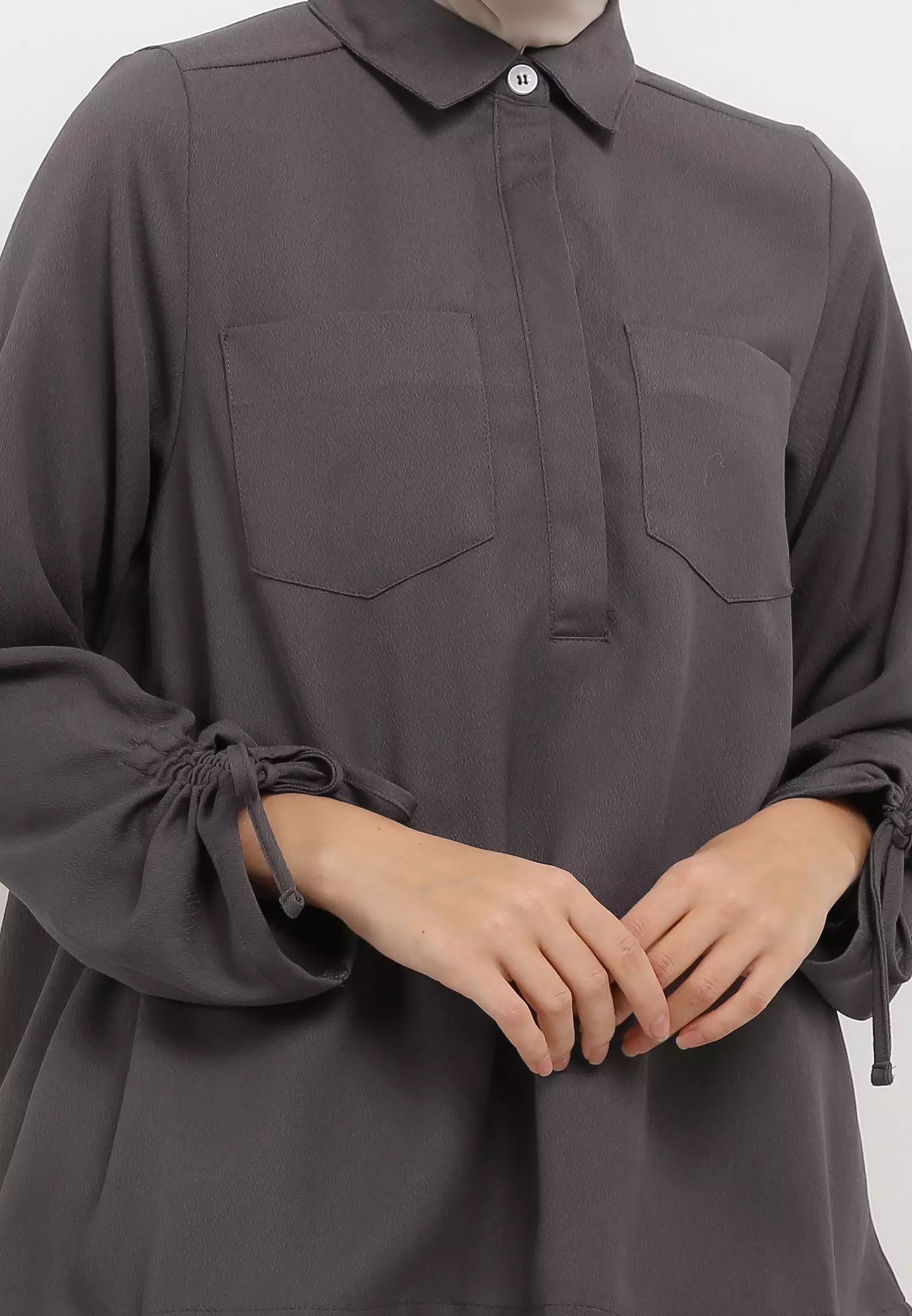 MFMW Akifah Atasan Blouse Dark Grey