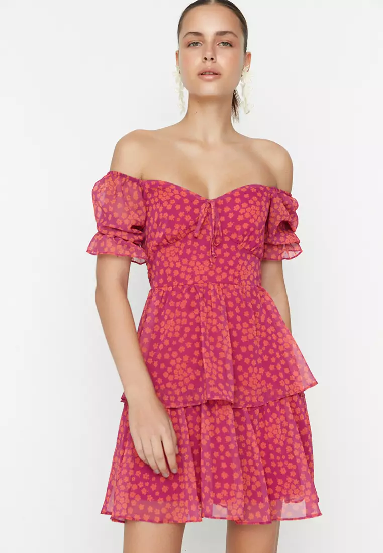 Trendyol Flounce Chiffon Dress