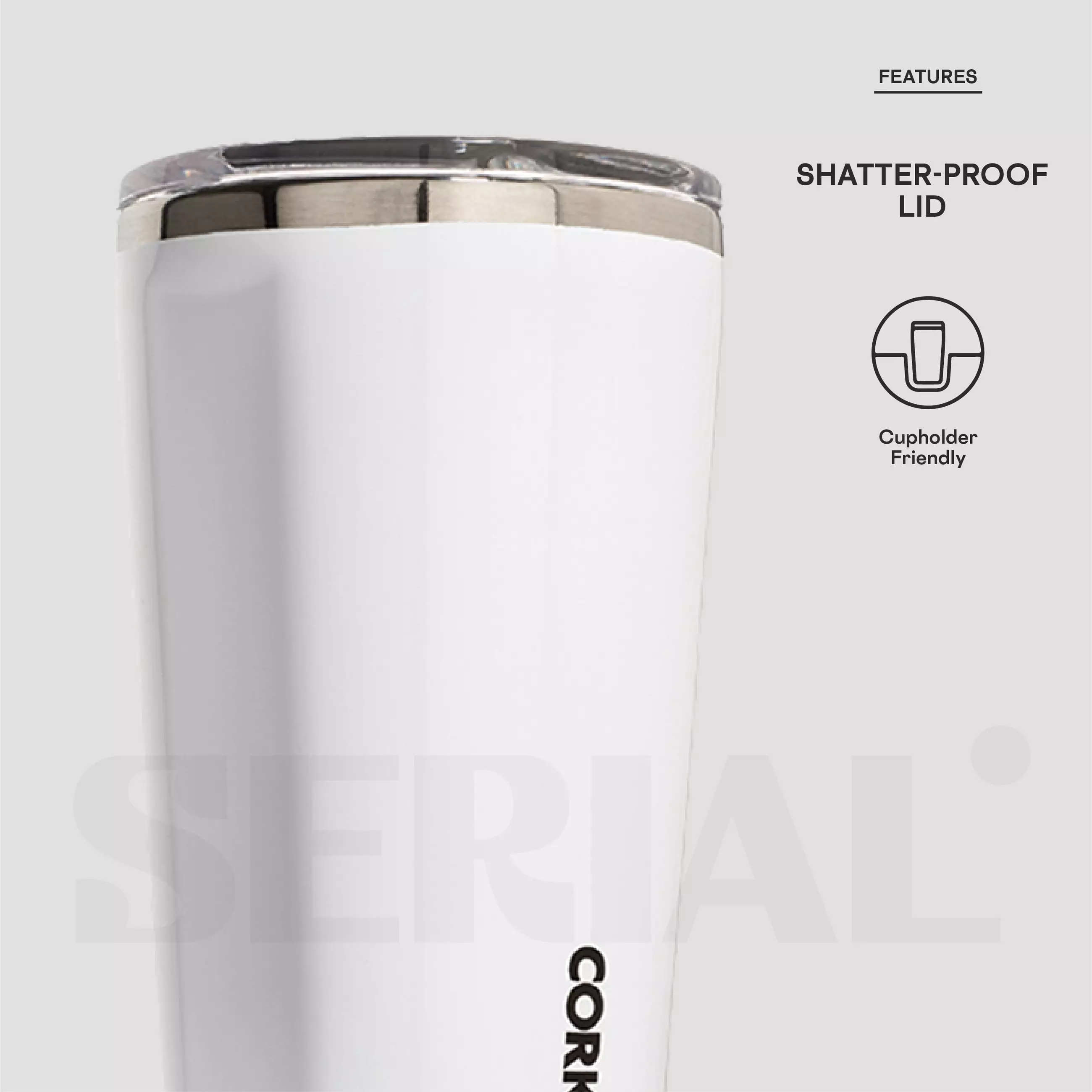 CORKCICLE® Tumbler 16oz - Classic White