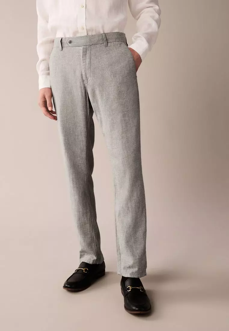 パンツ apartment three Linen-Blend Trousers 1 Linen blend trousers Color nude - SINSAY - ZB403-02X
