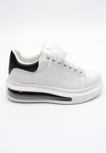 Crystal Korea Fashion black New style comfortable thick-soled cushioned sneakers made in Korea (5CM) 3BBB2SHCA4B7B3GS_1