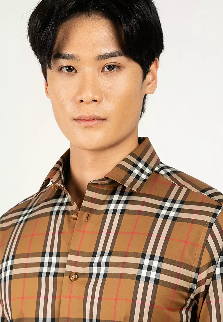 Shefford 格仔長袖恤衫(nt)