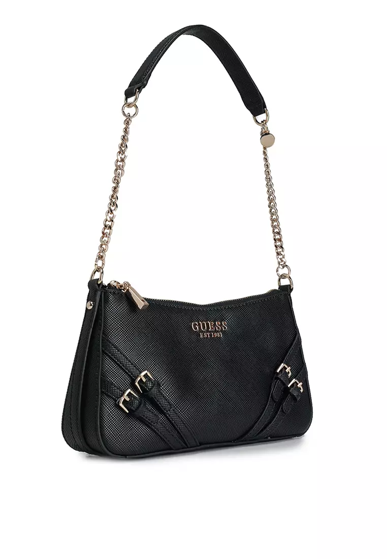 guess handbag hobo bag with zip
